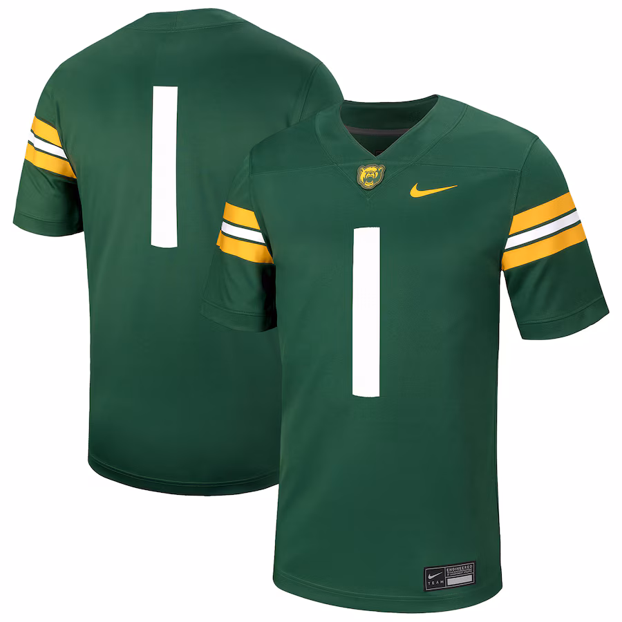 Men's Nike #1 Green Baylor Bears Untouchable Football Jersey - Jersey