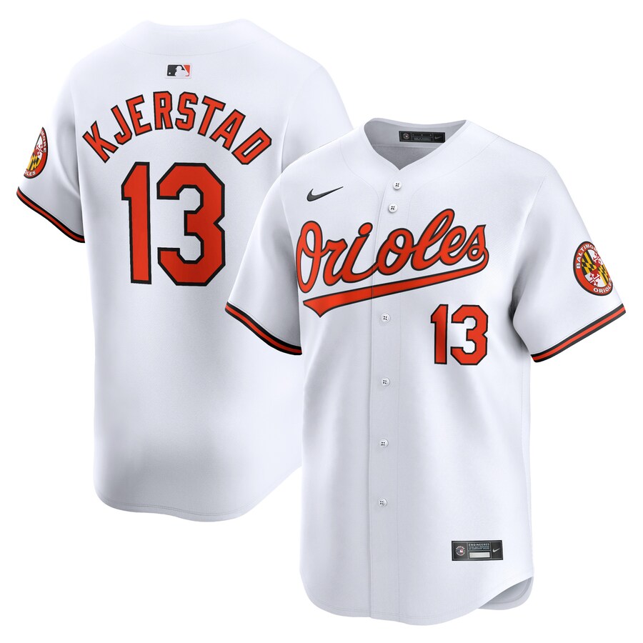 Men's Baltimore Orioles Heston Kjerstad Nike White Home Limited Player Jersey - Jersey