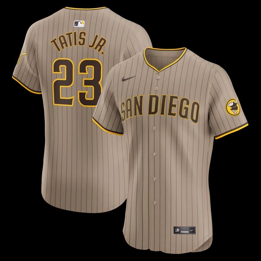 Men's San Diego Padres Fernando Tatis Jr. Nike Sand Alternate Elite Player Jersey - Jersey