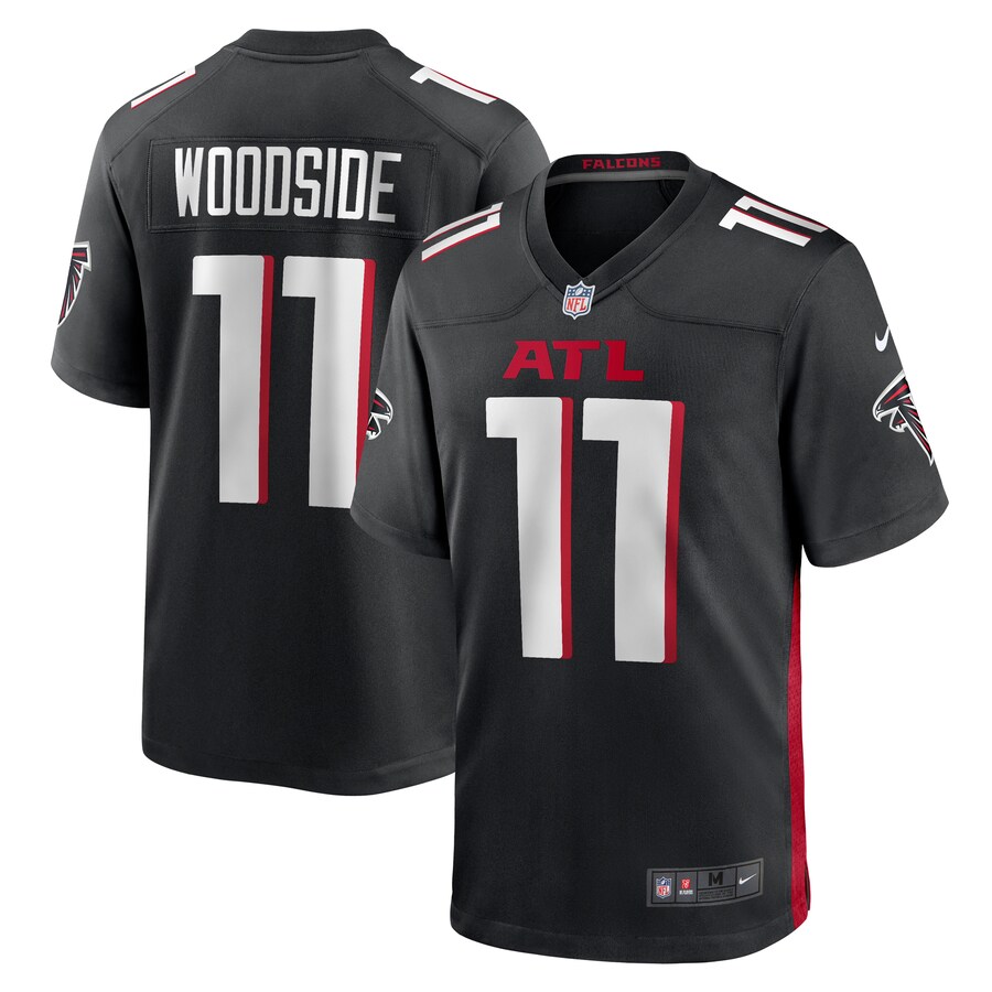 Men's Atlanta Falcons Logan Woodside Nike  Black Team Game Jersey - Jersey