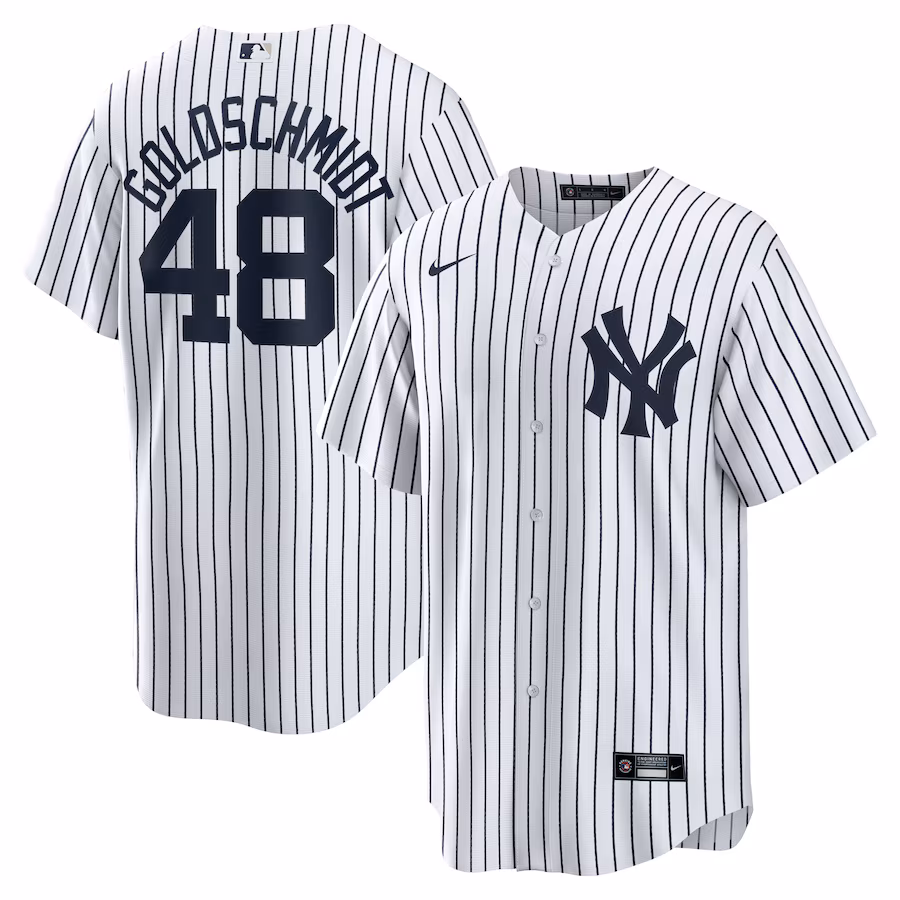 Men's New York Yankees Paul Goldschmidt Nike White Home Replica Jersey - Jersey