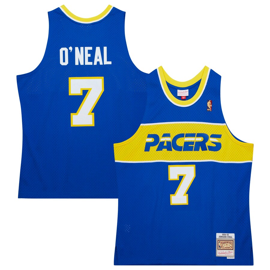 Men's Indiana Pacers Jermaine O'Neal Mitchell & Ness Royal  2004/05 Hardwood Classics Swingman Jersey - Jersey
