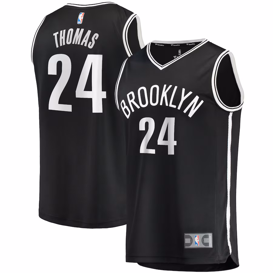 Men's Brooklyn Nets Cam Thomas Fanatics Black Fast Break Replica Jersey - Icon Edition - Jersey