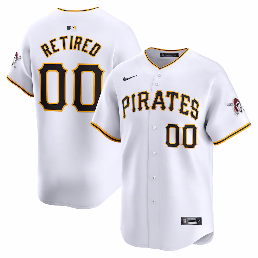 Men's Pittsburgh Pirates Nike White Home Limited Pick-A-Player Retired Roster Jersey - Jersey