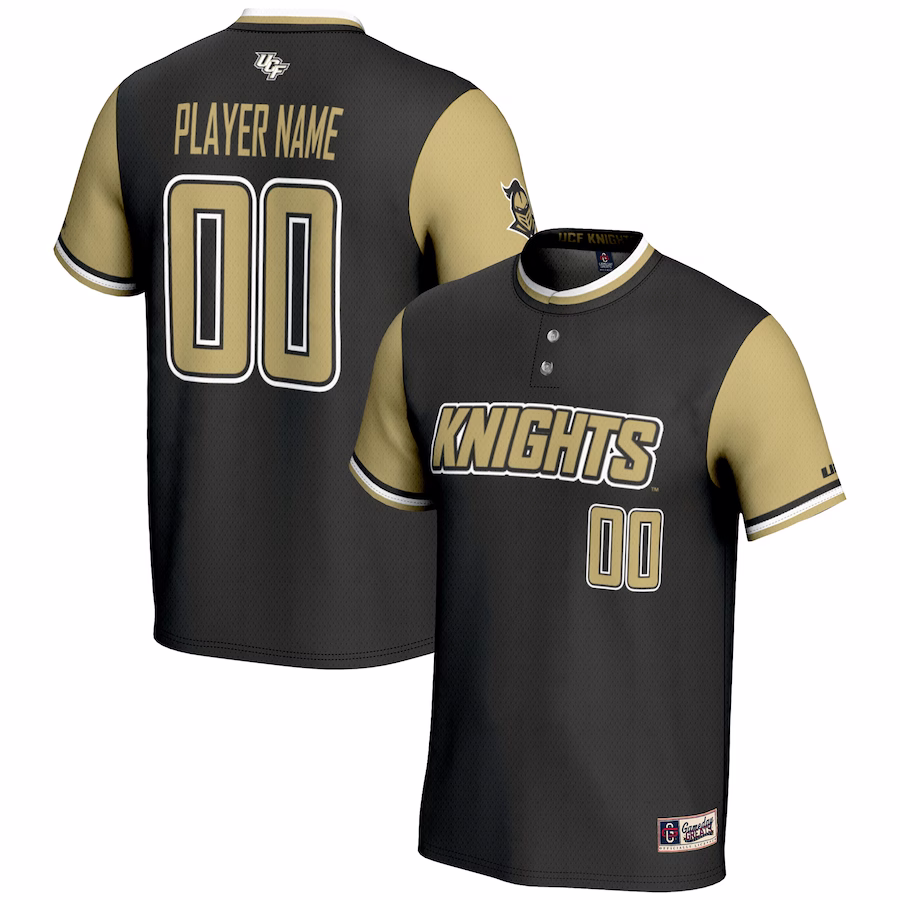 UCF Knights GameDay Greats Youth NIL Pick-A-Player Lightweight Softball Jersey - Black - Jersey