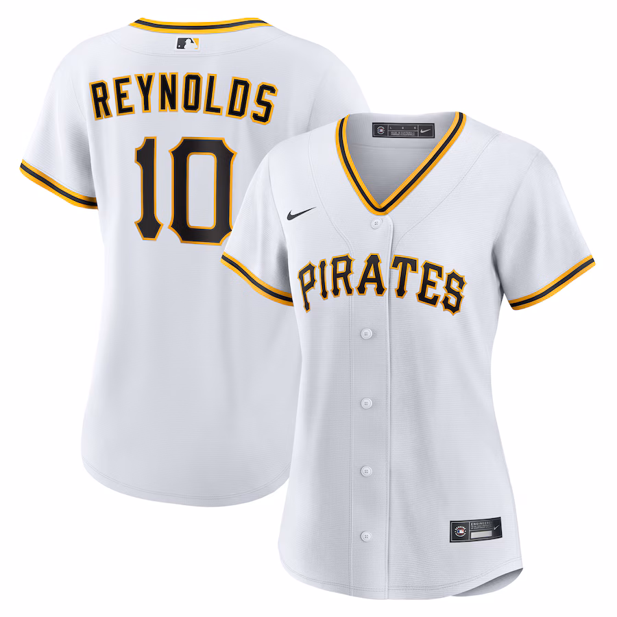 Women's Pittsburgh Pirates Bryan Reynolds Nike White Home Replica Jersey - Jersey