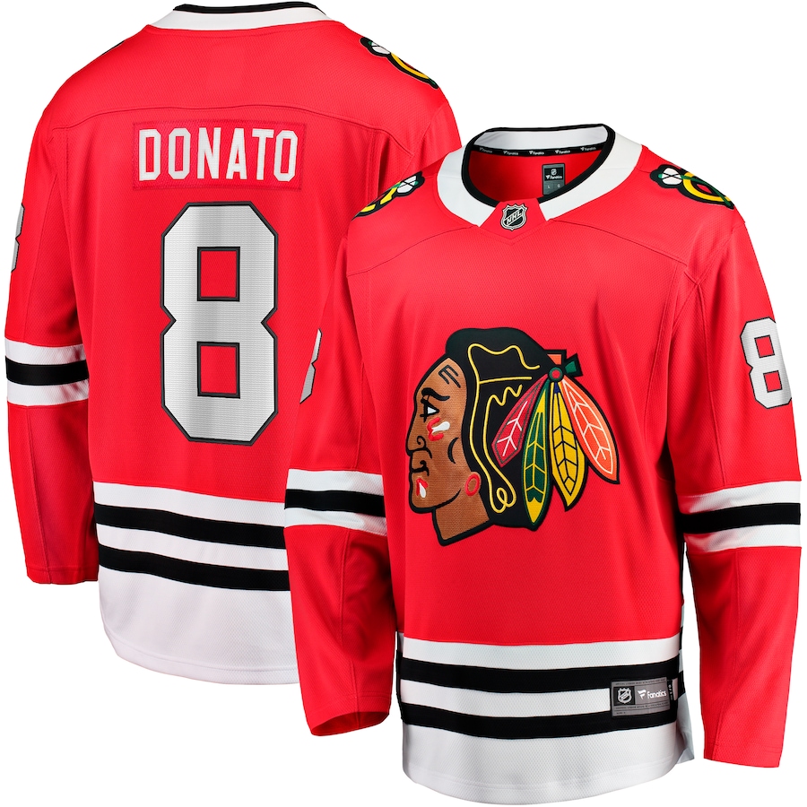 Men's Chicago Blackhawks Ryan Donato Fanatics Red Home Breakaway Jersey - Jersey