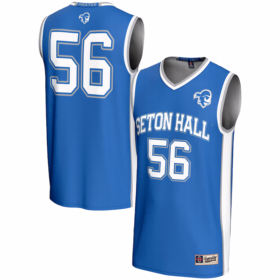 Youth GameDay Greats #56 Blue Seton Hall Pirates Lightweight Basketball Jersey - Jersey