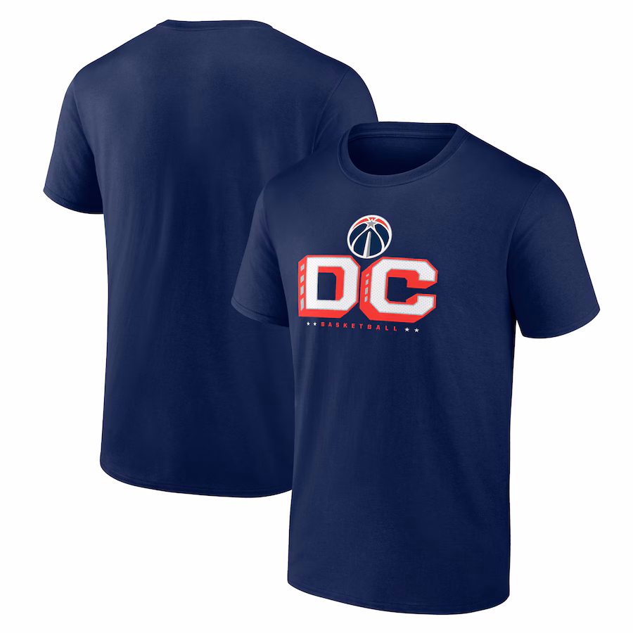 Men's Washington Wizards Navy Pick & Roll Coverage T-Shirt - Jersey