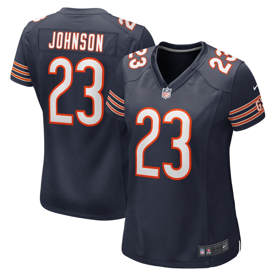 Women's Chicago Bears Roschon Johnson Nike  Navy Team Game Jersey - Jersey