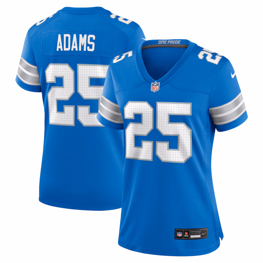 Women's Detroit Lions Jamal Adams Nike Blue Team Game Jersey - Jersey