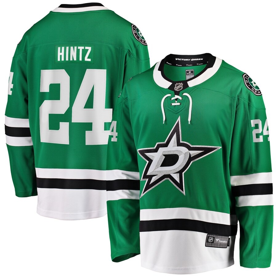 Men's Dallas Stars Roope Hintz Fanatics Branded Kelly Green Home Breakaway Player Jersey - Jersey