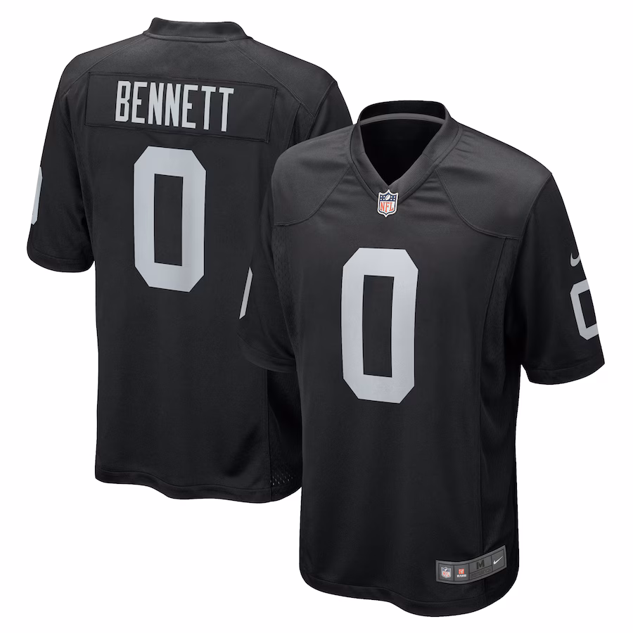 Men's Las Vegas Raiders Jakorian Bennett Nike  Black Team Game Jersey - Jersey