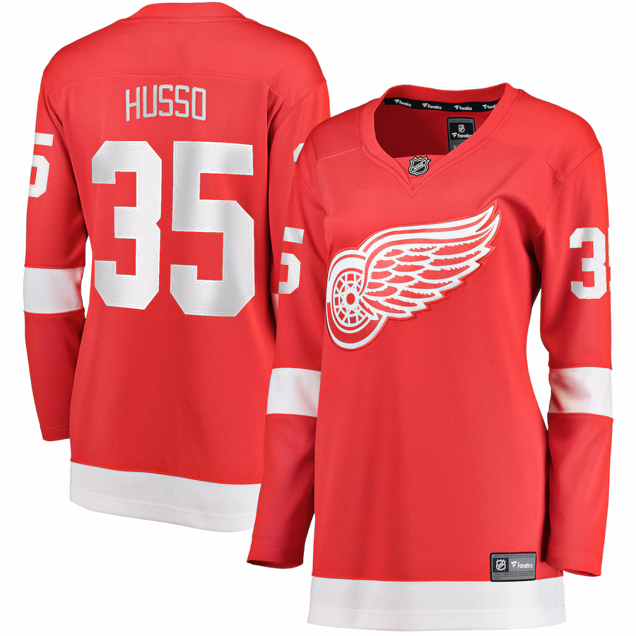 Women's Detroit Red Wings Ville Husso Fanatics Red Home Breakaway Player Jersey - Jersey
