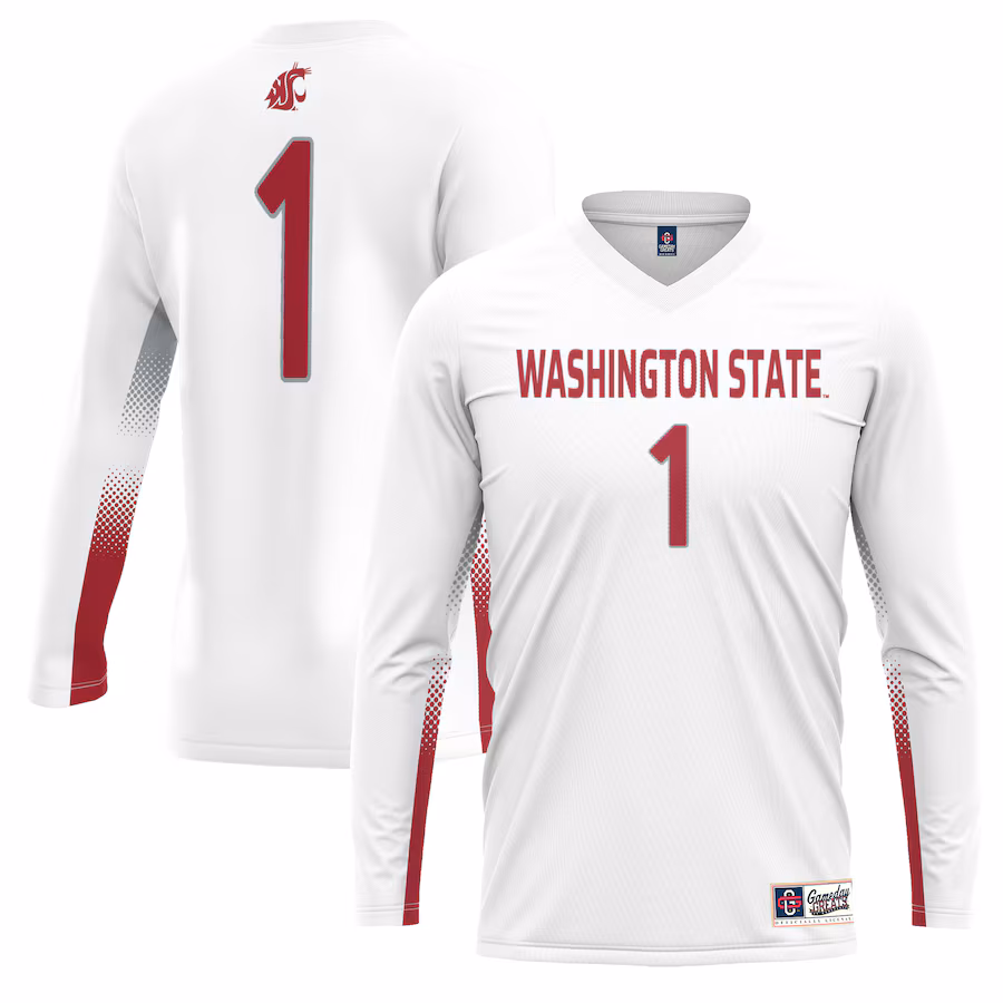 #1 Washington State Cougars GameDay Greats Youth Lightweight Women's Volleyball Jersey - White - Jersey