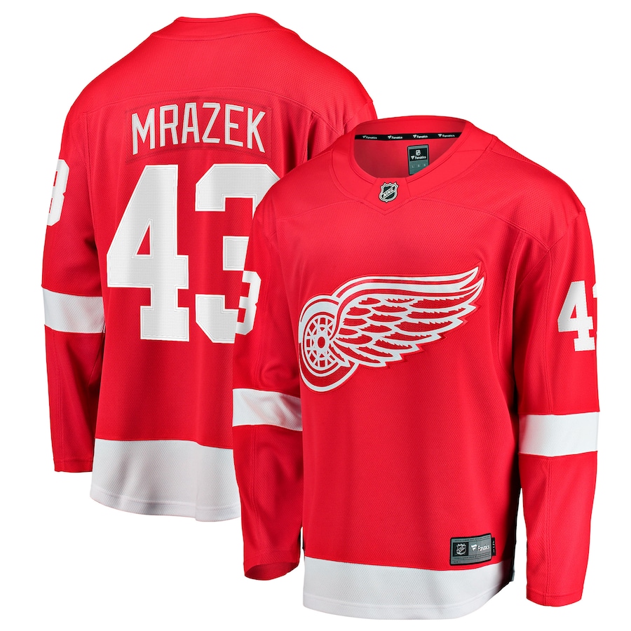 Men's Detroit Red Wings Petr Mrazek Fanatics Red Home Breakaway Jersey - Jersey