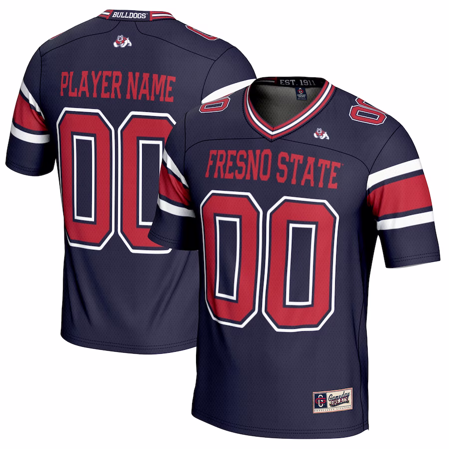 Fresno State Bulldogs GameDay Greats NIL Pick-A-Player Football Jersey - Blue - Jersey