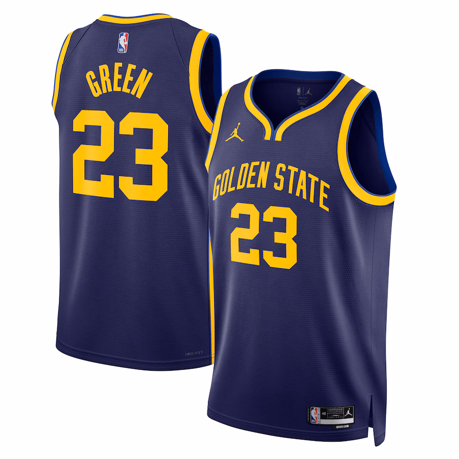 Unisex Golden State Warriors Draymond Green Jordan Brand Navy Swingman Jersey - Statement Edition - Jersey