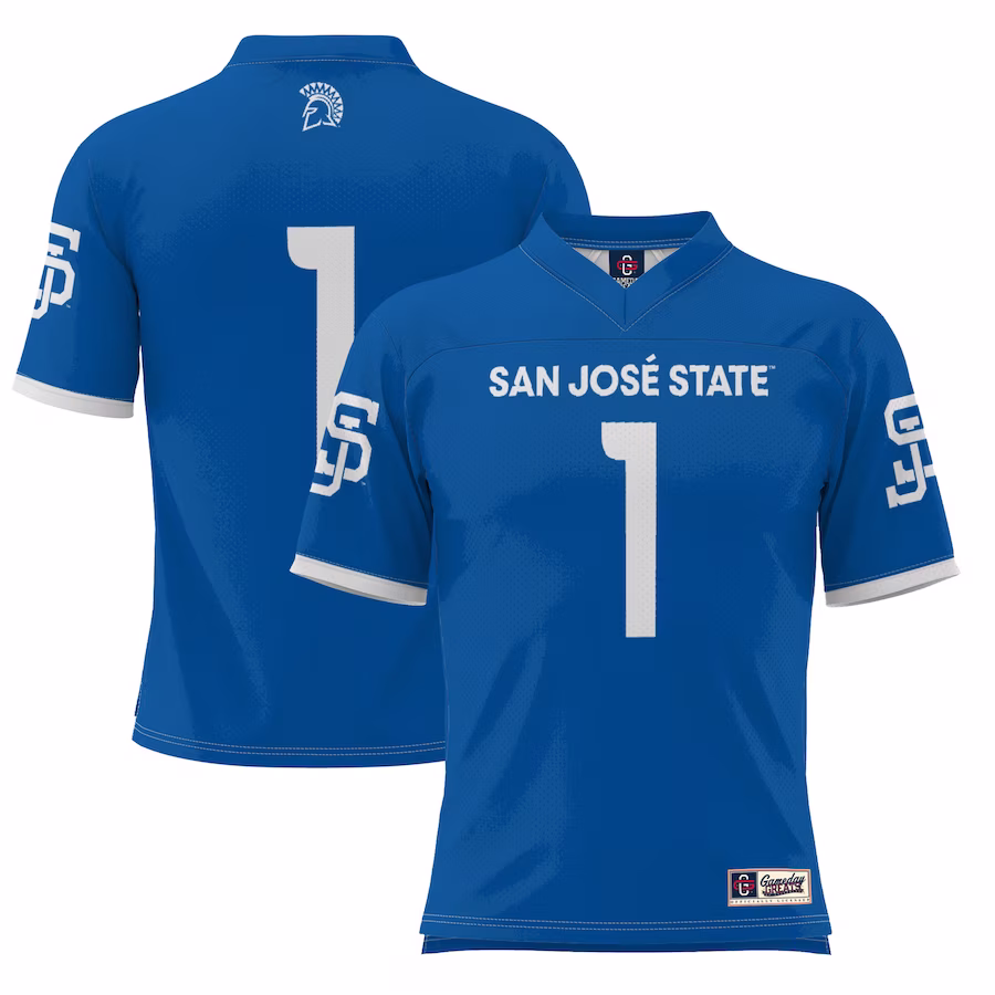 #1 San Jose State Spartans GameDay Greats Youth Football Jersey - Royal - Jersey