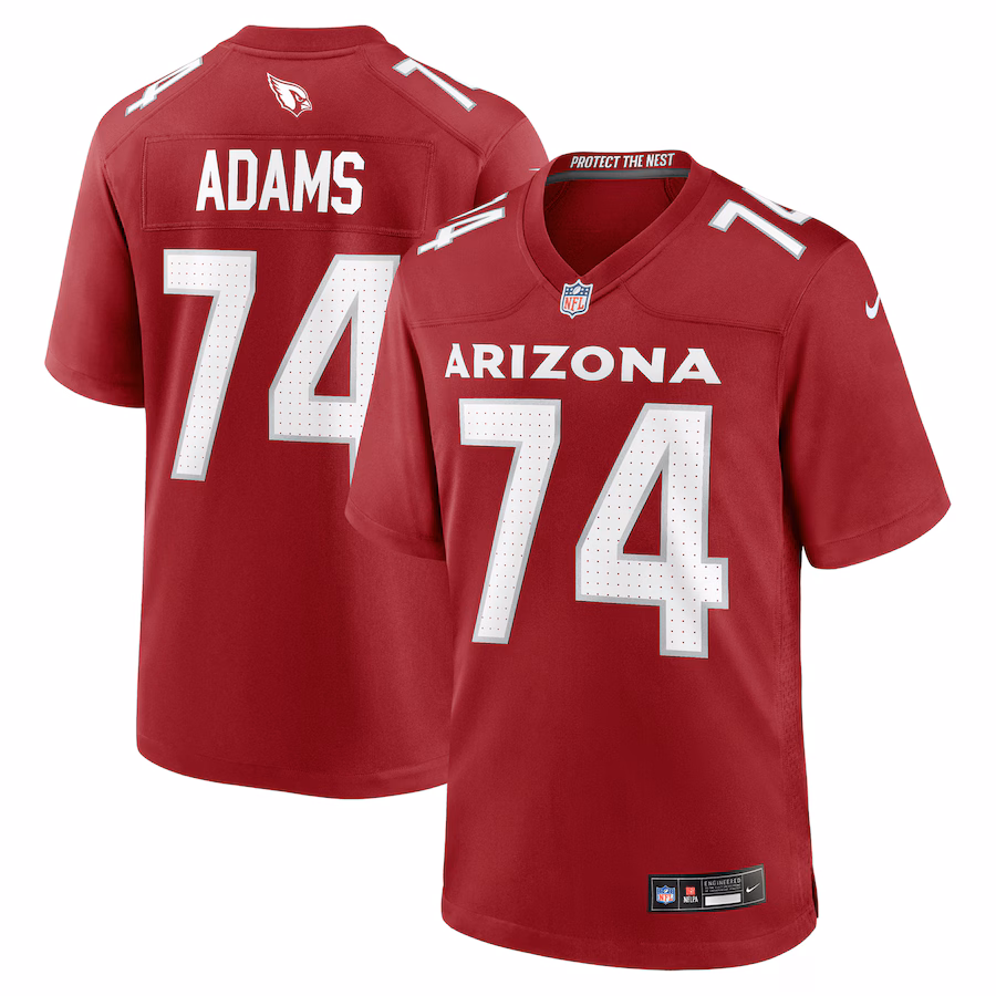Men's Arizona Cardinals Isaiah Adams Nike Cardinal Team Game Jersey - Jersey