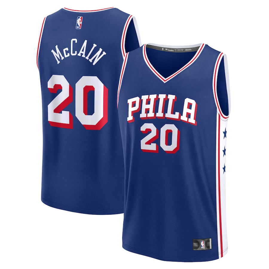 Youth Philadelphia 76ers Jared McCain Fanatics Royal 2024 NBA Draft Fast Break Player Jersey - Icon Edition - Jersey