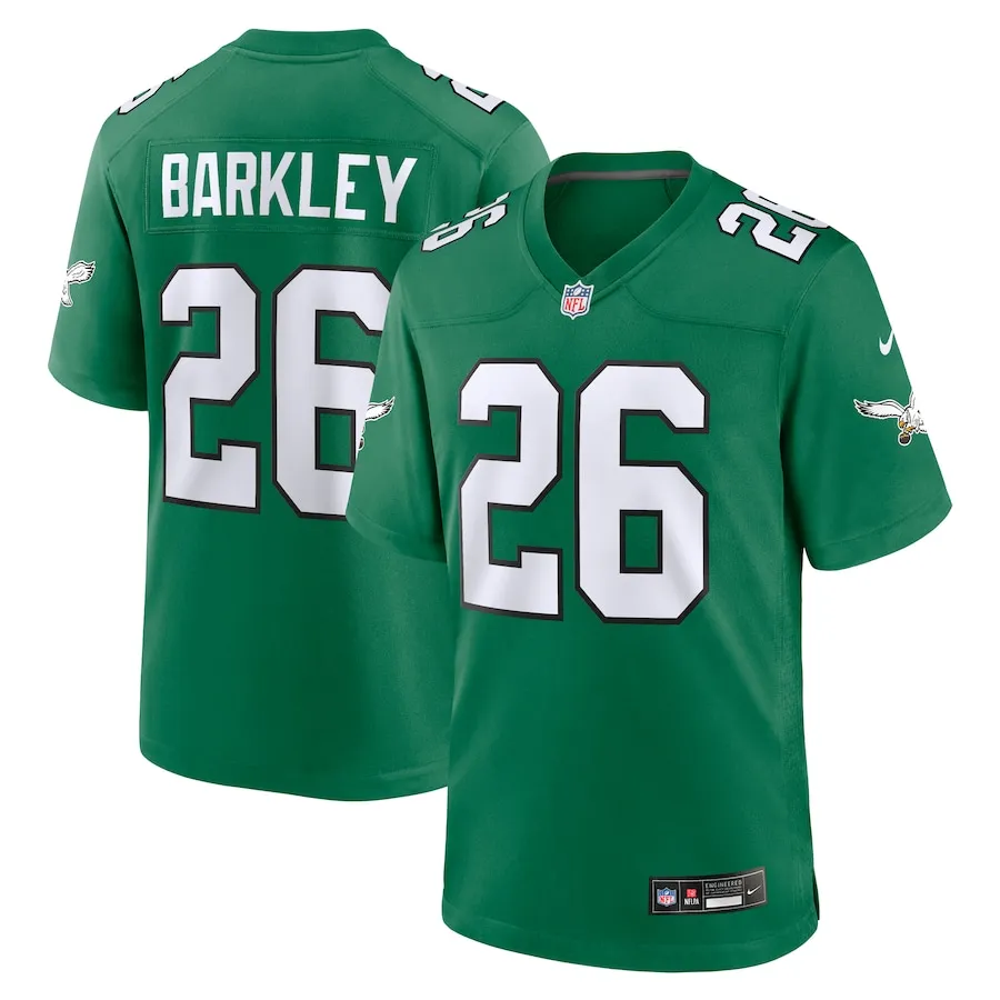 Men's Philadelphia Eagles Saquon Barkley Nike  Kelly Green Alternate Game Jersey - Jersey