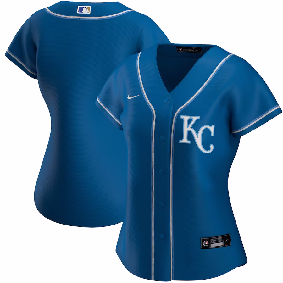 Women's Kansas City Royals Nike Royal Alternate Replica Team Jersey - Jersey