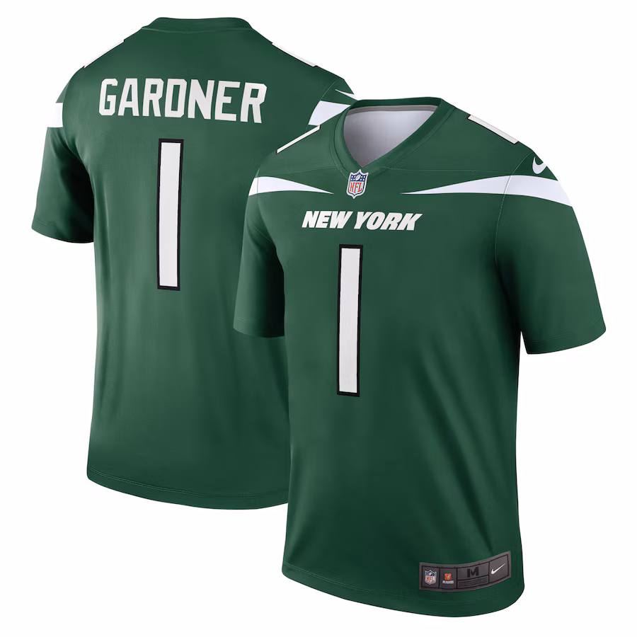 Men's New York Jets Ahmad Gardner Nike Green Legend Jersey - Jersey