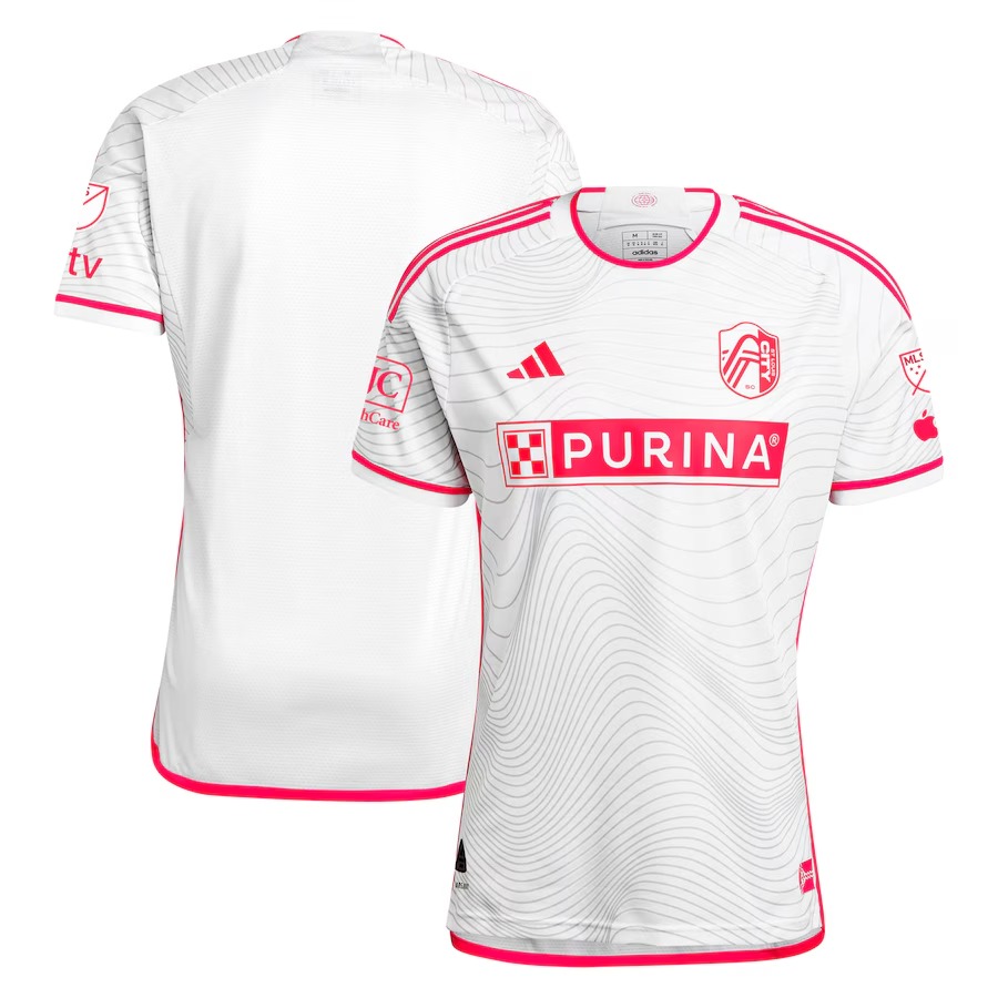 Men's St. Louis City SC  adidas White 2024 The Confluence Kit Authentic Jersey - Jersey
