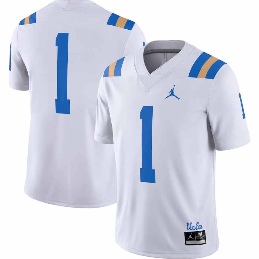 #1 UCLA Bruins Jordan Brand Game Jersey - White - Jersey