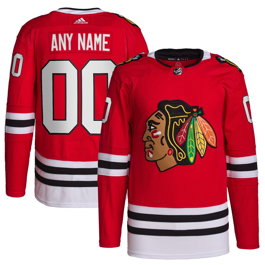 Men's Chicago Blackhawks adidas Red Home Primegreen Authentic Pro Custom Jersey - Jersey