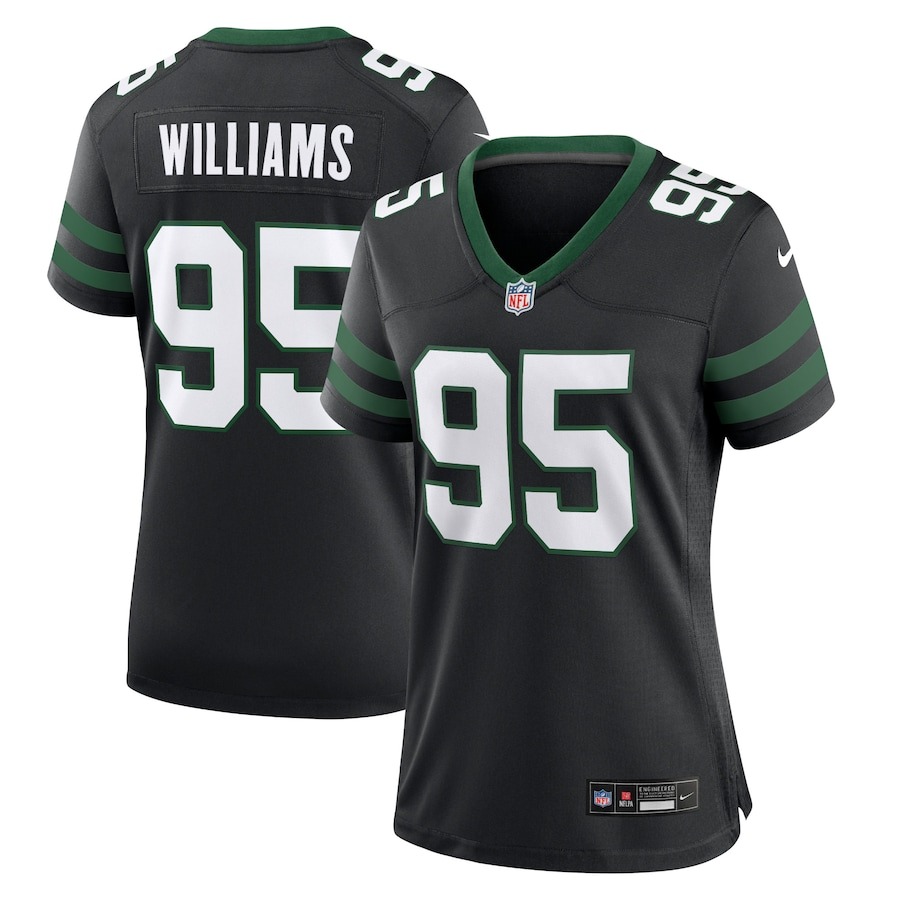 Women's New York Jets Quinnen Williams Nike Legacy Black Alternate Game Jersey - Jersey