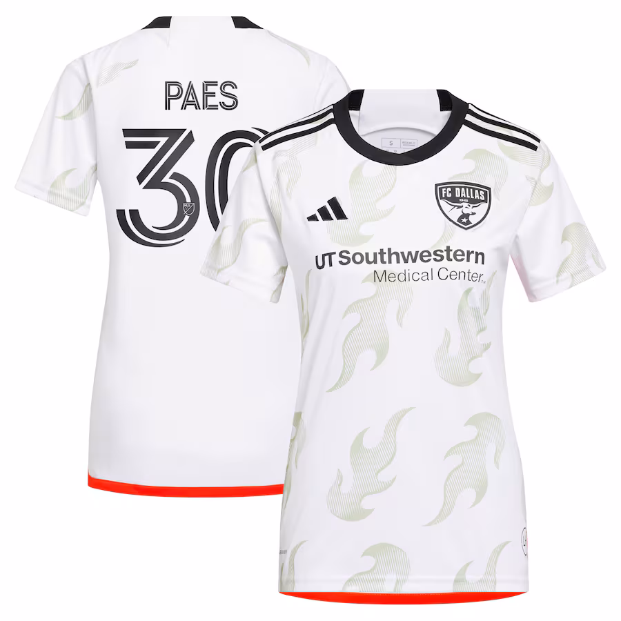 Women's FC Dallas Maarten Paes adidas White 2024 Burn Baby Burn Replica Player Jersey - Jersey