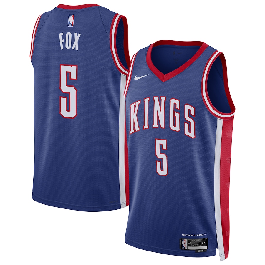 Unisex Sacramento Kings De'Aaron Fox Nike Blue 2024/25 Swingman Player Jersey - City Edition - Jersey