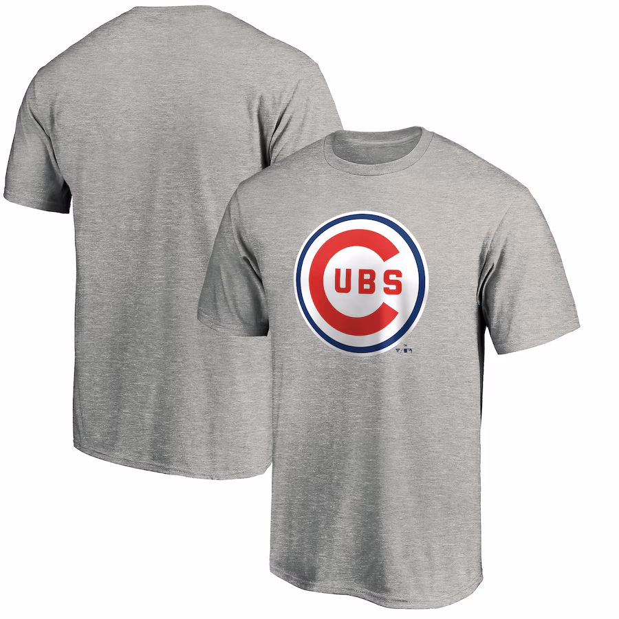 Men's Chicago Cubs Heather Gray Cooperstown Collection Forbes T-Shirt - Jersey