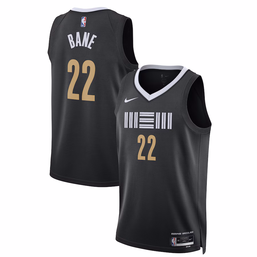 Unisex Memphis Grizzlies Desmond Bane Nike Black 2023/24 Swingman Jersey - City Edition - Jersey