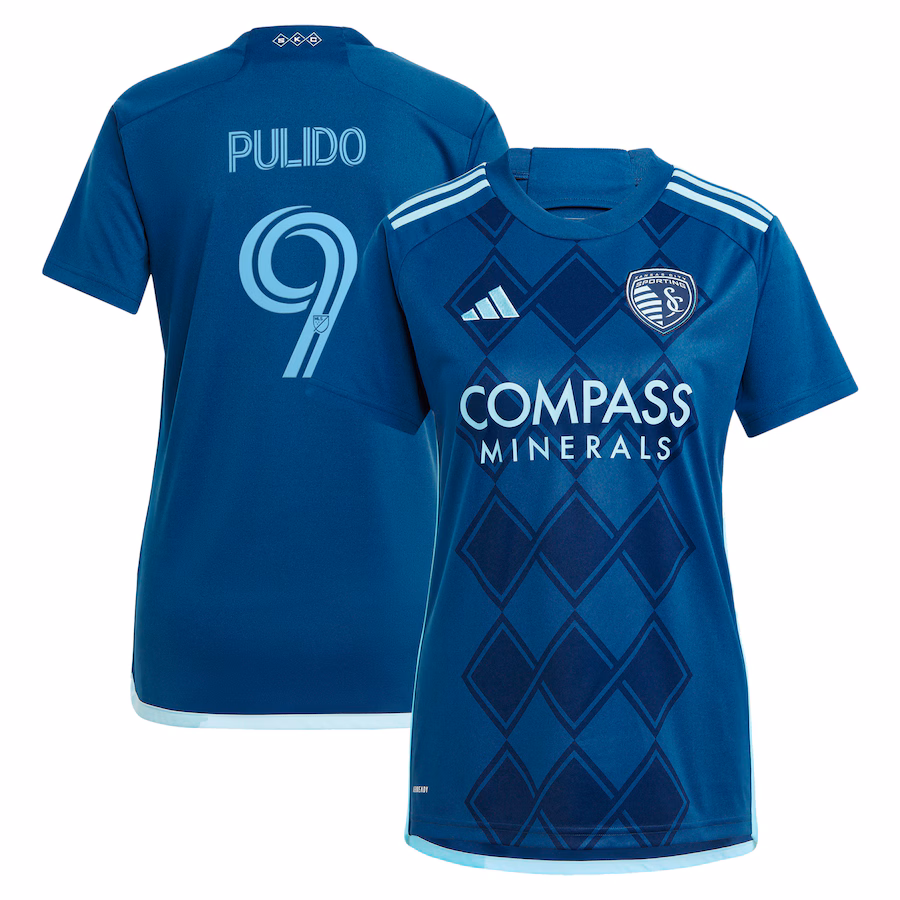 Women's Sporting Kansas City Alan Pulido adidas Navy 2024 Diamonds Our Forever Replica Player Jersey - Jersey