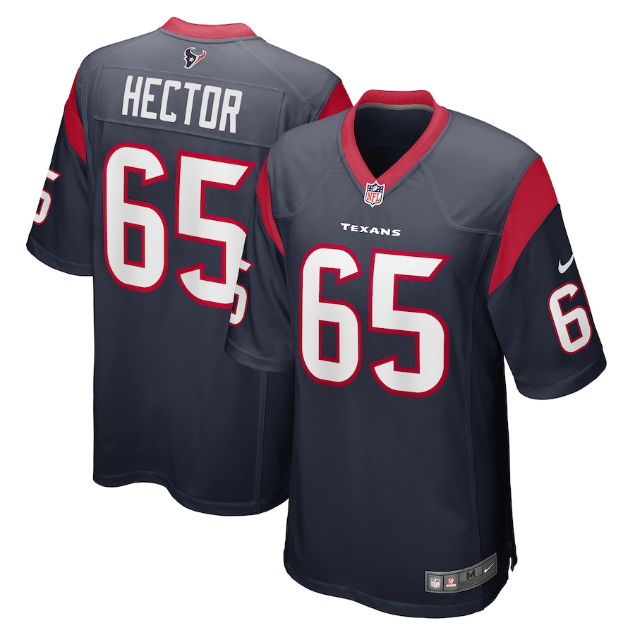 Men's Houston Texans Bruce Hector Nike Navy Game Jersey - Jersey