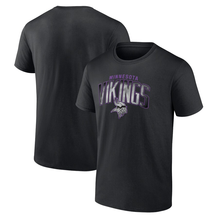 Men's Minnesota Vikings Black Smoke Arch T-Shirt - Jersey