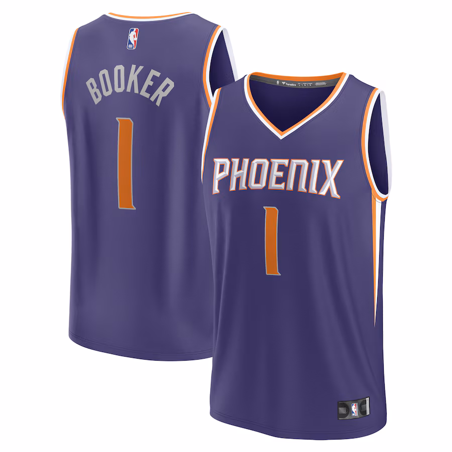 Youth Phoenix Suns Devin Booker Fanatics Purple Fast Break Player Jersey - Icon Edition - Jersey