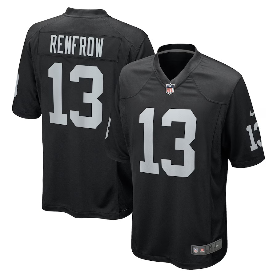 Men's Las Vegas Raiders Hunter Renfrow Nike Black Player Jersey - Jersey