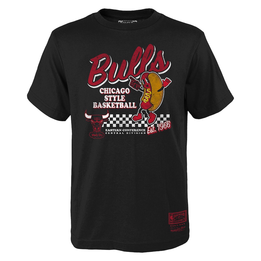 Youth Chicago Bulls Mitchell & Ness Black Concession Food Character T-Shirt - Jersey