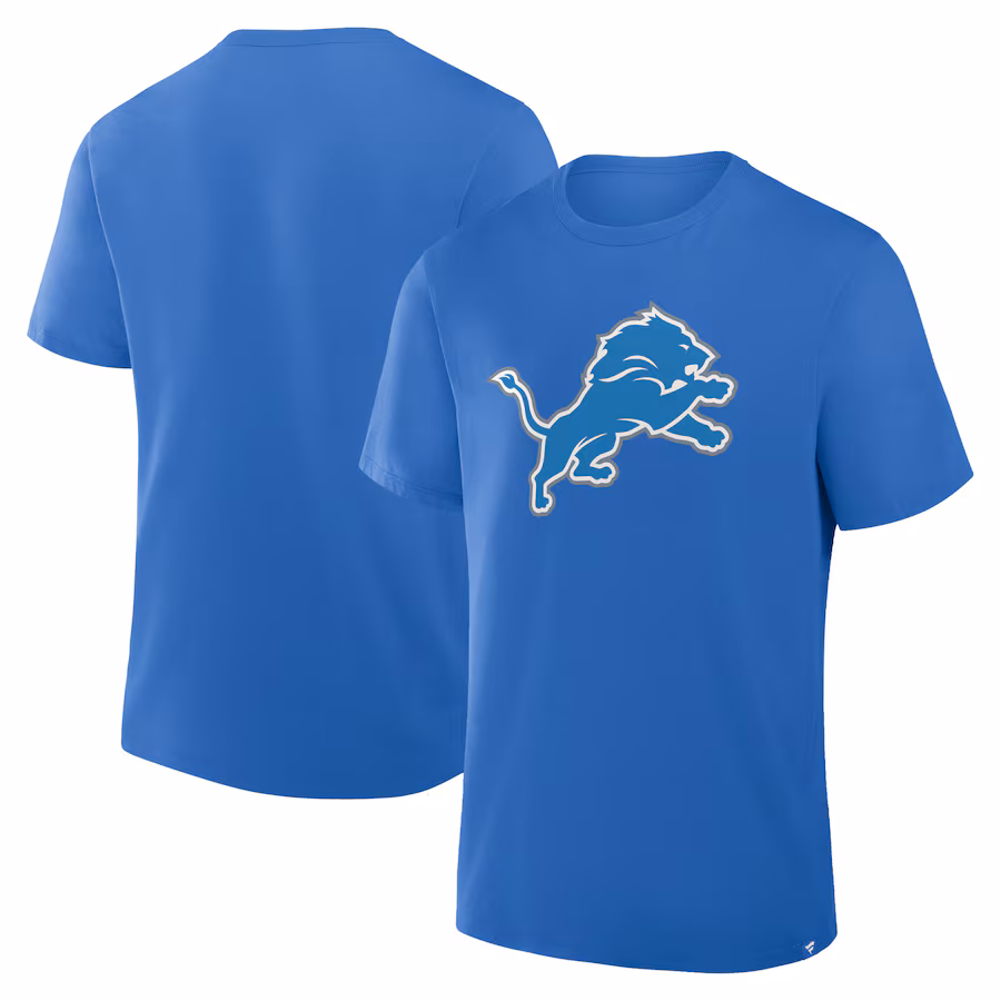 Men's Detroit Lions  Fanatics Blue Legacy Cotton T-Shirt - Jersey