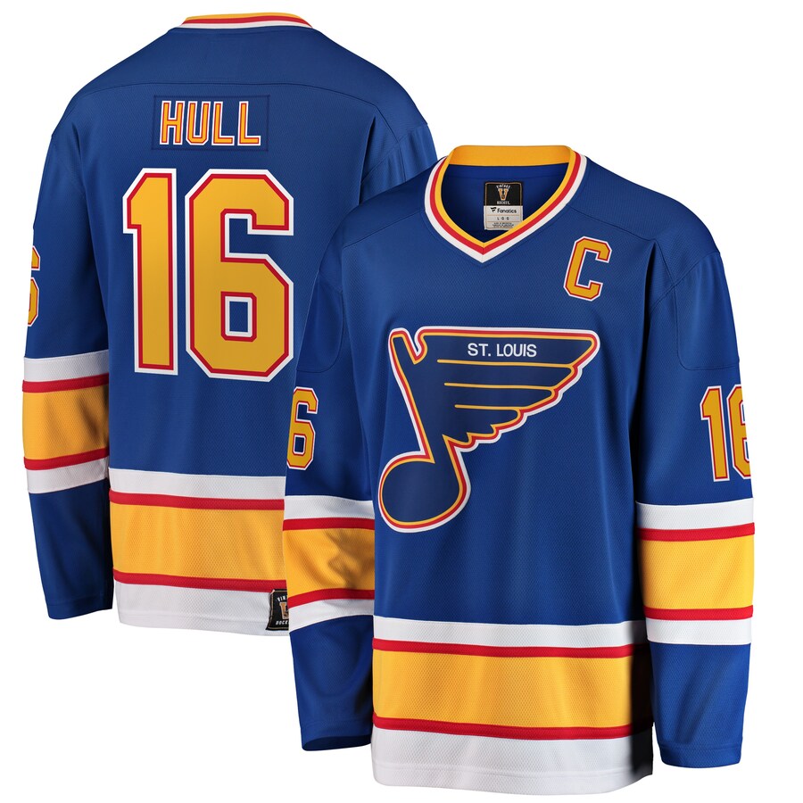 Men's St. Louis Blues Brett Hull Fanatics Branded Blue Premier Breakaway Retired Player Jersey - Jersey