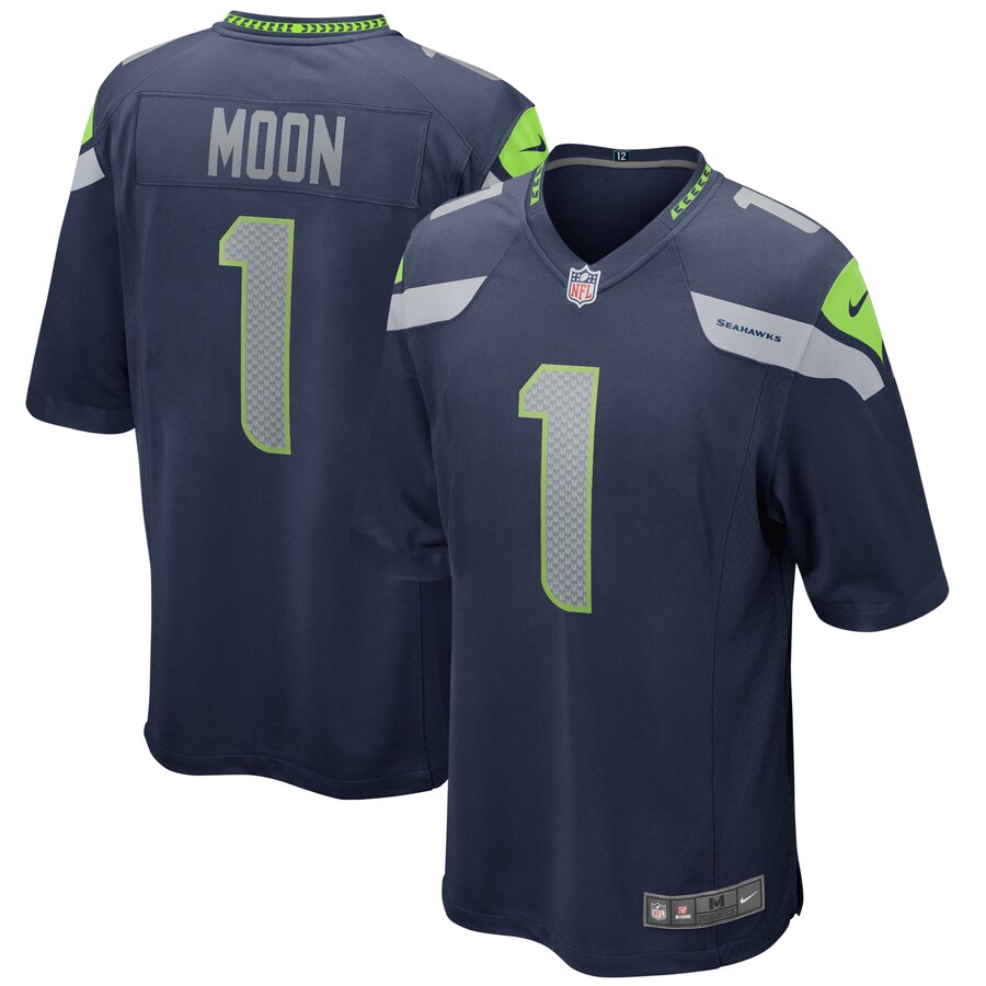 Men's Seattle Seahawks Warren Moon Nike College Navy Game Retired Player Jersey - Jersey