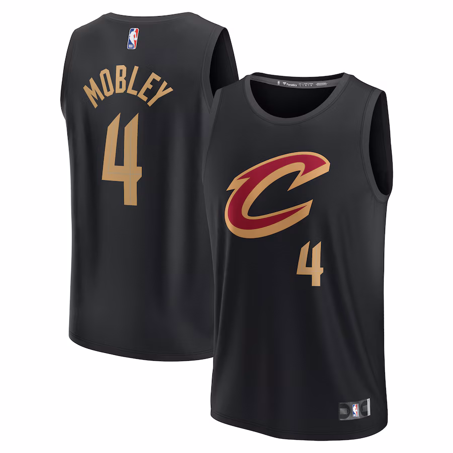 Men's Cleveland Cavaliers Evan Mobley Fanatics Black Fast Break Replica Player Jersey - Statement Edition - Jersey