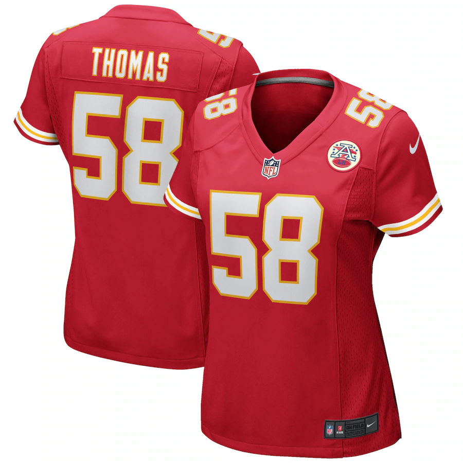 Women's Kansas City Chiefs Derrick Thomas Nike Red Game Retired Player Jersey - Jersey