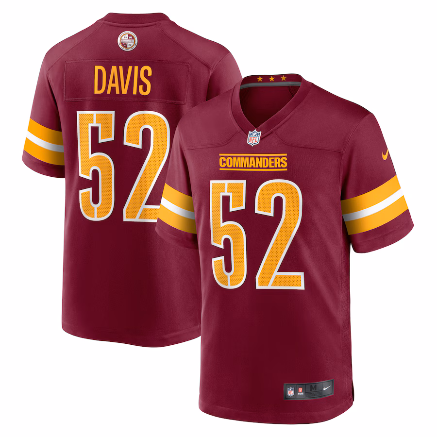 Men's Washington Commanders Jamin Davis Nike Burgundy Game Jersey - Jersey