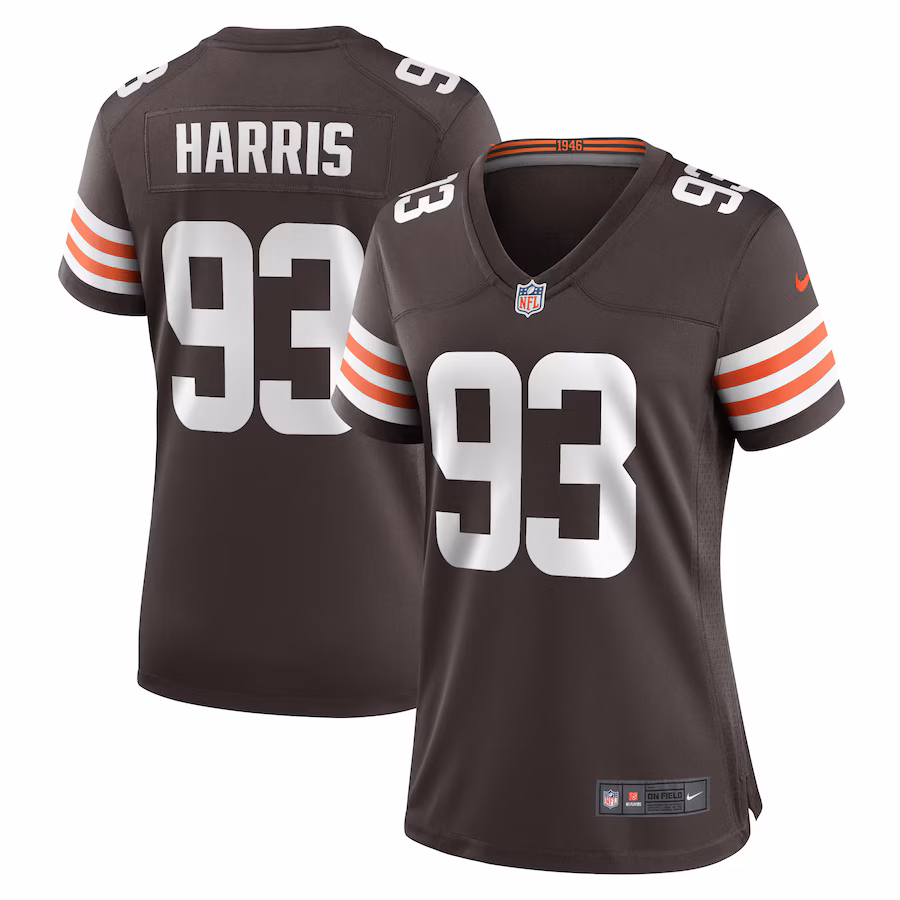 Women's Cleveland Browns Shelby Harris Nike  Brown Team Game Jersey - Jersey