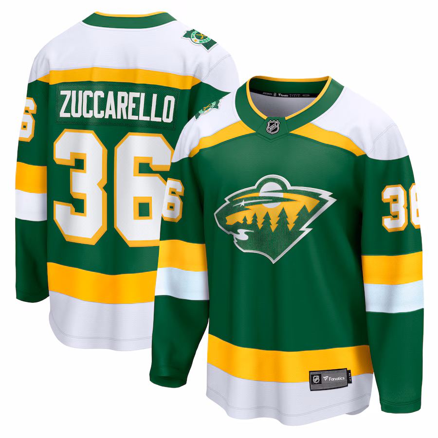 Men's Minnesota Wild Mats Zuccarello Fanatics Green Alternate Premier Breakaway Player Jersey - Jersey